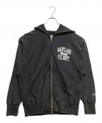 Championチャンピオン）の古着「リバースウィーブジップパーカー」｜ブラック