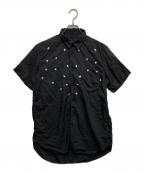 BLACK COMME des GARCONSブラックコムデギャルソン）の古着「半袖シャツ」｜ブラック
