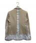 COMME des GARCONS HOMME PLUS (コムデギャルソンオムプリュス) 縮絨ドッキングジャケット ベージュ サイズ:S：15000円