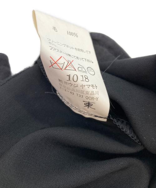 Y's（ワイズ）Y's (ワイズ) 半袖ウールワンピース ブラック サイズ:3の古着・服飾アイテム