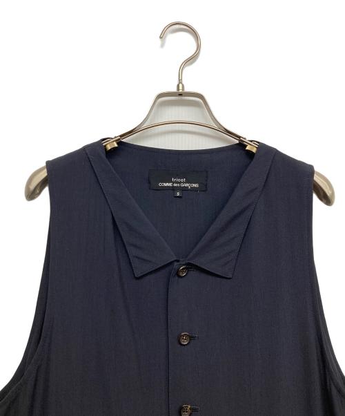 tricot COMME des GARCONS（トリココムデギャルソン）tricot COMME des GARCONS (トリココムデギャルソン) ウールレーヨン混ノースリーブワンピース ネイビー サイズ:Sの古着・服飾アイテム