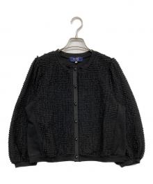 M'S GRACY（エムズグレイシー）の古着「フリルカーディガン」｜ブラック