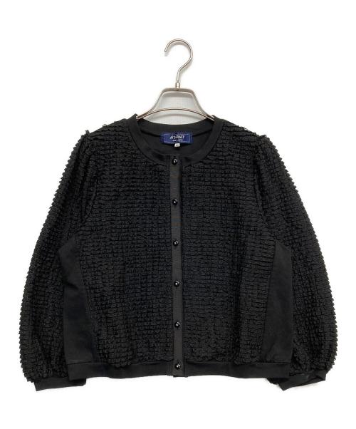 M'S GRACY（エムズグレイシー）M'S GRACY (エムズグレイシー) フリルカーディガン ブラック サイズ:40の古着・服飾アイテム