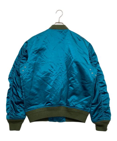 DIESEL（ディーゼル）DIESEL (ディーゼル) サテンボンバージャケット グリーン サイズ:Mの古着・服飾アイテム