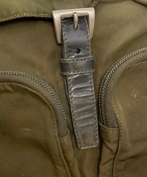 PRADA（プラダ）PRADA (プラダ) ナイロンリュック オリーブの古着・服飾アイテム