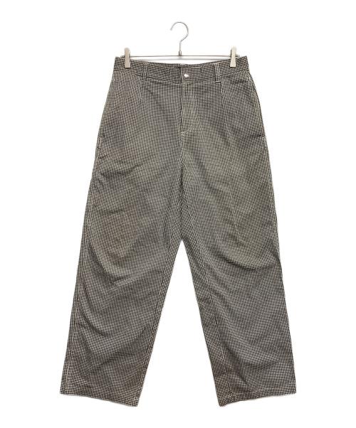 stussy（ステューシー）stussy (ステューシー) 千鳥格子ワークパンツ ブラック サイズ:30の古着・服飾アイテム
