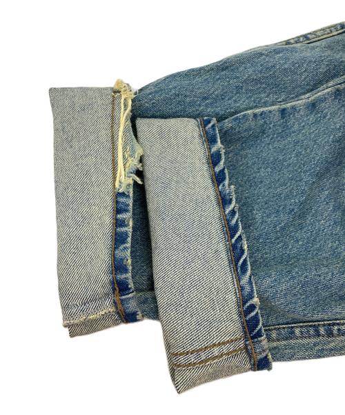 BREATH（ブレス）BREATH (ブレス) ダメージ加工ワイドデニムパンツ インディゴ サイズ:Lの古着・服飾アイテム