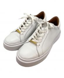 DEVICE1（デバイスワン）の古着「カウレザースニーカー」｜ホワイト