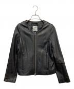 nano・universeナノ・ユニバース）の古着「ラムレザージャケット」｜ブラック