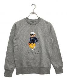 POLO RALPH LAUREN（ポロ・ラルフローレン）の古着「ポロベアークルーネックスウェット」｜グレー