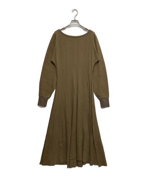 DRESSLAVE（ドレスレイブ）DRESSLAVE (ドレスレイブ) 長袖コットンワンピース カーキ サイズ:38 未使用品の古着・服飾アイテム