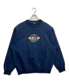 X-LARGE×HIGH COMPANY（エクストララージ）の古着「HIGH COMPANY FLAG CREWNECK SWEAT」｜ネイビー