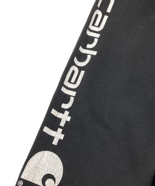 CarHartt（カーハート）CarHartt (カーハート) ロゴ グラフィック フーディー ブラック サイズ:Mの古着・服飾アイテム