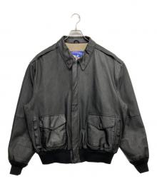 airborne（エアボーン）の古着「A2タイプレザージャケット」｜ブラック