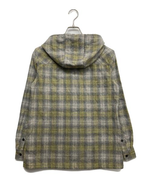 PENDLETON（ペンドルトン）PENDLETON (ペンドルトン) check hoodie zip up shirt グリーン サイズ:Sの古着・服飾アイテム
