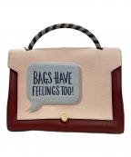 ANYA HINDMARCHアニヤ・ハインドマーチ）の古着「2WAYハンドバッグ」｜レッド