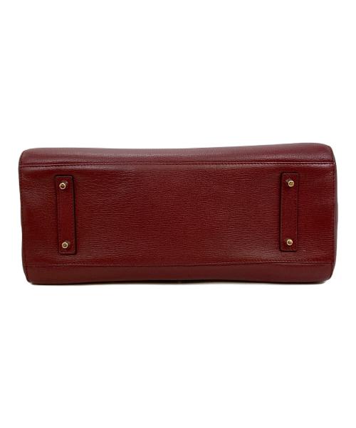 ANYA HINDMARCH（アニヤ・ハインドマーチ）ANYA HINDMARCH (アニヤ・ハインドマーチ) 2WAYハンドバッグ レッドの古着・服飾アイテム