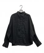 Plageプラージュ）の古着「Linen Short シャツ」｜ブラック