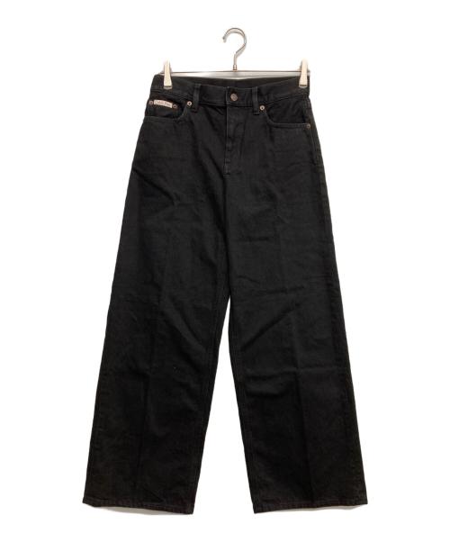 Calvin Klein（カルバンクライン）Calvin Klein (カルバンクライン) ローライズソフトバギージーンズ ブラック サイズ:25Sの古着・服飾アイテム