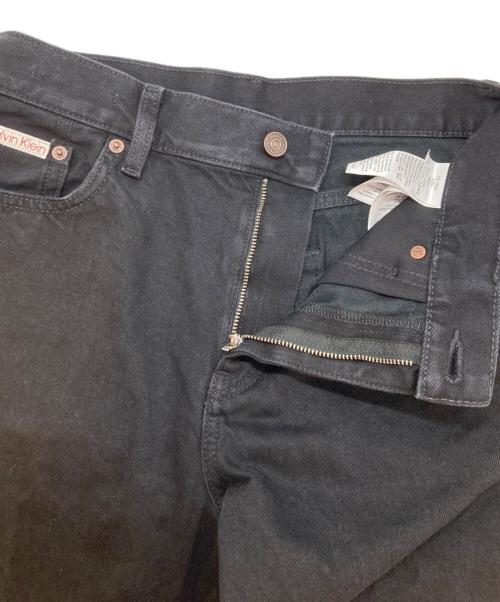 Calvin Klein（カルバンクライン）Calvin Klein (カルバンクライン) ローライズソフトバギージーンズ ブラック サイズ:25Sの古着・服飾アイテム