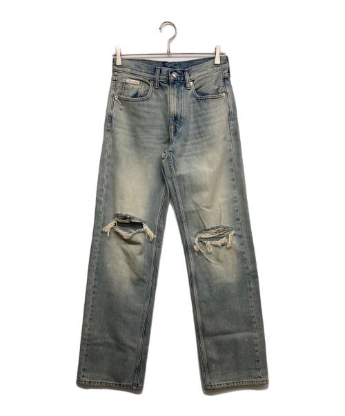 Calvin Klein（カルバンクライン）Calvin Klein (カルバンクライン) 90s Straight Fit Light Blue Jeans ブルー サイズ:28の古着・服飾アイテム