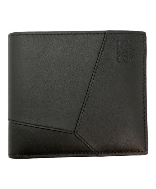 LOEWE（ロエベ）LOEWE (ロエベ) パズルバイフォールドコインウォレット2つ折り財布 ブラックの古着・服飾アイテム