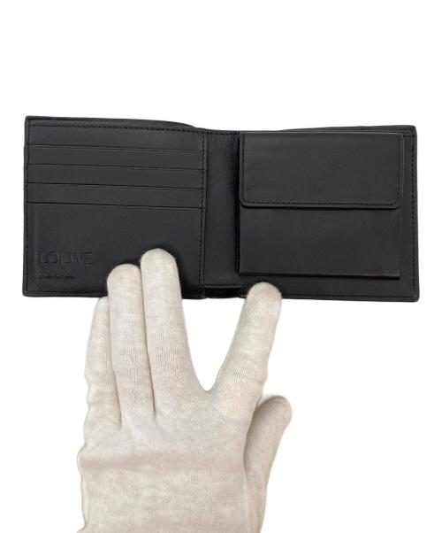 LOEWE（ロエベ）LOEWE (ロエベ) パズルバイフォールドコインウォレット2つ折り財布 ブラックの古着・服飾アイテム