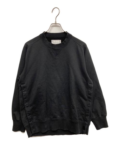 sacai（サカイ）sacai (サカイ) S Sweat Jersey Pullover スウェット ブラック サイズ:1の古着・服飾アイテム