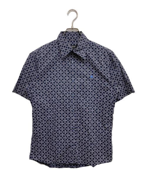 BURBERRY BLACK LABEL（バーバリーブラックレーベル）BURBERRY BLACK LABEL (バーバリーブラックレーベル) 半袖シャツ ネイビー サイズ:2の古着・服飾アイテム