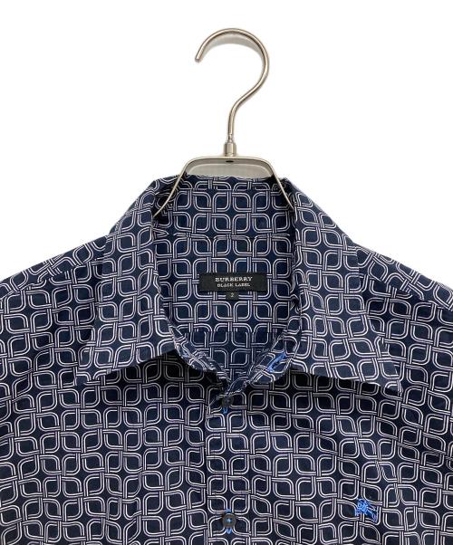 BURBERRY BLACK LABEL（バーバリーブラックレーベル）BURBERRY BLACK LABEL (バーバリーブラックレーベル) 半袖シャツ ネイビー サイズ:2の古着・服飾アイテム