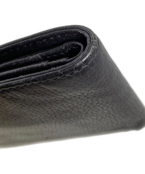EMPORIO ARMANI（エンポリオアルマーニ）EMPORIO ARMANI (エンポリオアルマーニ) 2つ折り財布 ブラックの古着・服飾アイテム