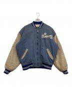 Nutmeg Mills×NFLナツメグミルズ×エヌエフエル）の古着「ボンバー バーシティ ジャケット」｜ブルー