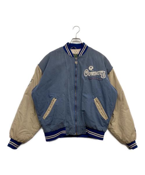 Nutmeg Mills（ナツメグミルズ）Nutmeg Mills (ナツメグミルズ) NFL (エヌエフエル) ボンバー バーシティ ジャケット ブルー サイズ:Lの古着・服飾アイテム