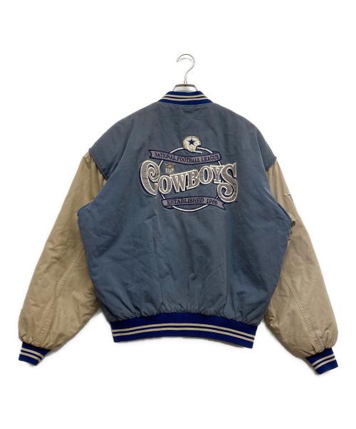 Nutmeg Mills（ナツメグミルズ）Nutmeg Mills (ナツメグミルズ) NFL (エヌエフエル) ボンバー バーシティ ジャケット ブルー サイズ:Lの古着・服飾アイテム