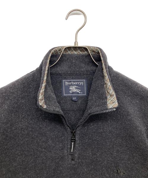 Burberry's（バーバリーズ）Burberry's (バーバリーズ) ハーフジップスウェット グレー サイズ:LYの古着・服飾アイテム
