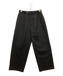 Graphpaper（グラフペーパー）の古着「Scale Off Wool Wide Chef Pants」｜ブラック