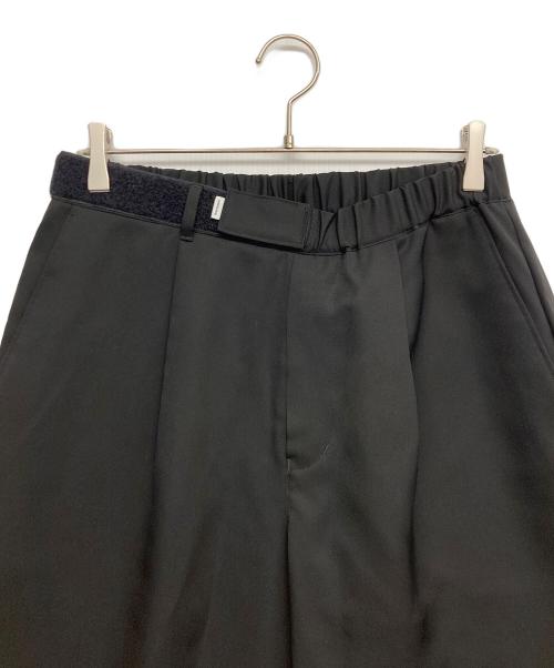 Graphpaper（グラフペーパー）Graphpaper (グラフペーパー) Scale Off Wool Wide Chef Pants ブラック サイズ:1の古着・服飾アイテム