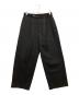Graphpaper（グラフペーパー）の古着「Scale Off Wool Wide Chef Pants」｜ブラック
