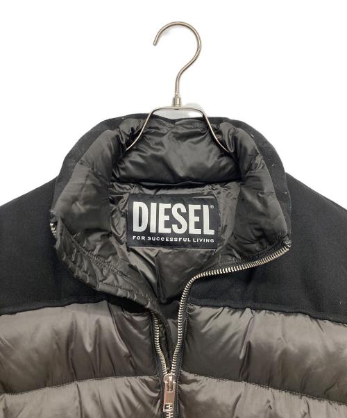 DIESEL（ディーゼル）DIESEL (ディーゼル) W-NYWOOL中綿ジャケット ブラック サイズ:Mの古着・服飾アイテム