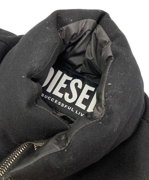 DIESEL（ディーゼル）DIESEL (ディーゼル) W-NYWOOL中綿ジャケット ブラック サイズ:Mの古着・服飾アイテム