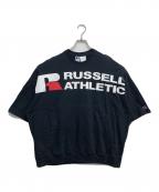 RUSSELL ATHLETIC×MISTER GENTLE MANラッセルアスレチック×ミスタージェントルマン）の古着「ショートスリーブスウェット」｜ブラック