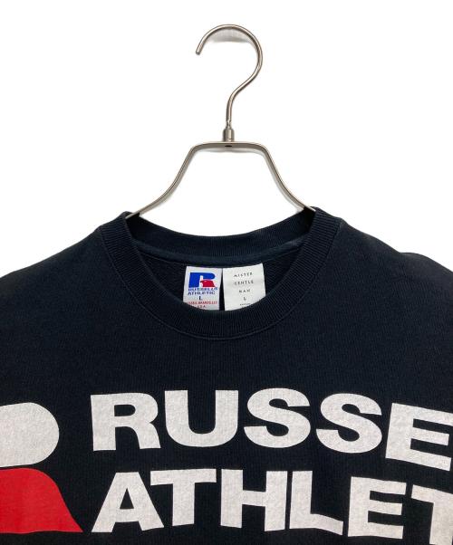 RUSSELL ATHLETIC（ラッセルアスレチック）RUSSELL ATHLETIC (ラッセルアスレチック) MISTER GENTLE MAN (ミスタージェントルマン) ショートスリーブスウェット ブラック サイズ:Lの古着・服飾アイテム