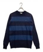 LACOSTEラコステ）の古着「クルーネックニット」｜ネイビー