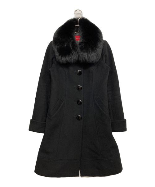 Apuweiser-riche（アプワイザーリッシェ）Apuweiser-riche (アプワイザーリッシェ) ウール混コート ブラック サイズ:2の古着・服飾アイテム