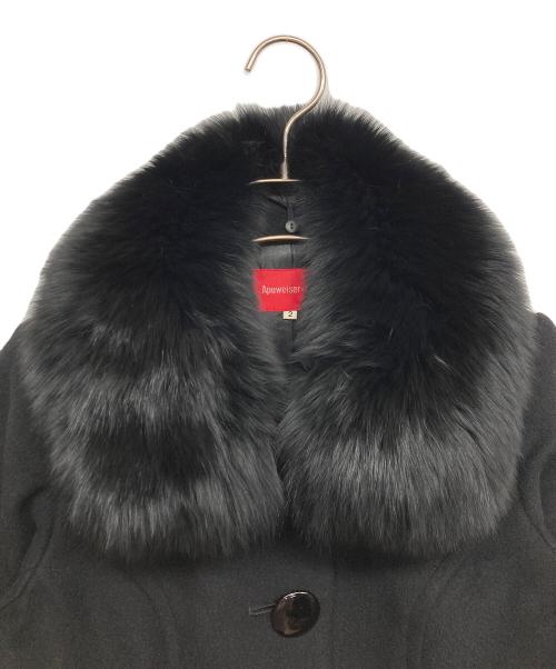 Apuweiser-riche（アプワイザーリッシェ）Apuweiser-riche (アプワイザーリッシェ) ウール混コート ブラック サイズ:2の古着・服飾アイテム