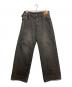 HIROKI TSUZUKI（ヒロキツズキ）の古着「バギーデニムパンツ」｜ブラック