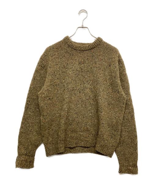 BANANA REPUBLIC（バナナリパブリック）BANANA REPUBLIC (バナナリパブリック) 80‘ｓヘビーウールハンドニット ブラウン サイズ:XLの古着・服飾アイテム