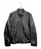 ABAHOUSEアバハウス）の古着「レザージャケット」｜ブラック