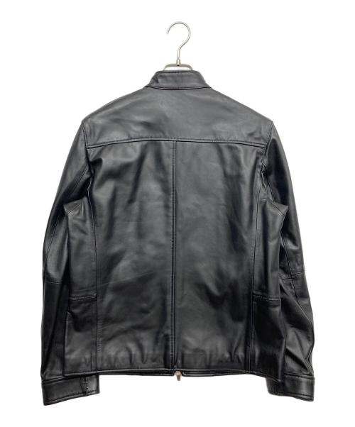 ABAHOUSE（アバハウス）ABAHOUSE (アバハウス) レザージャケット ブラック サイズ:48の古着・服飾アイテム