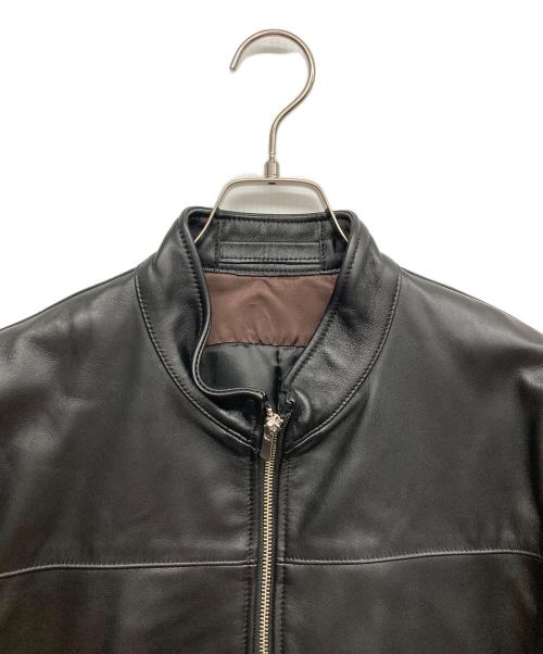 ABAHOUSE（アバハウス）ABAHOUSE (アバハウス) レザージャケット ブラック サイズ:48の古着・服飾アイテム